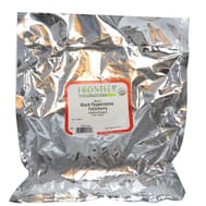 Frontier Herb Peppercorns Organic Whole Black Tellicherry Grade - Single Bulk Item - 1lb