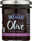 Delallo Black Italian Olive Tapenade, 6.7 Oz