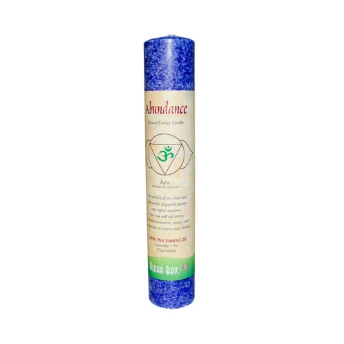Aloha Bay Chakra Pillar Candle Abundance Indigo (1 Candle)