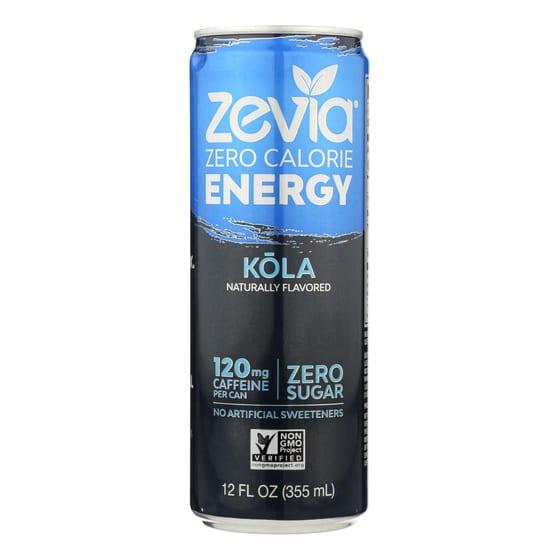 Zevia Zero Calorie Energy Drink - Cola - Case Of 12 - 12 Fl Oz