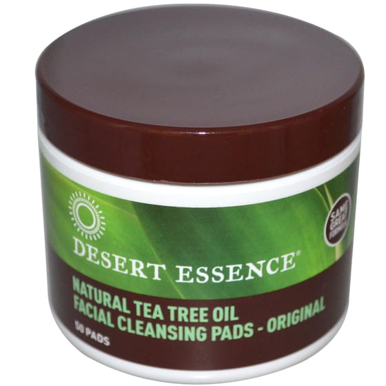 Desert Essence - Natural Tea Tree Oil Facial Cleansing Pads - Original - 50 Pads