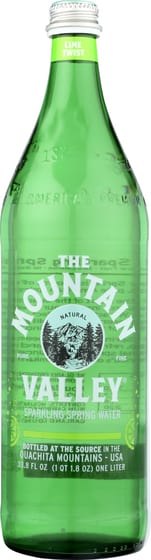 Mountain Valley: Water Sparkle Lime, 1 Lt