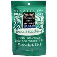 One With Nature Dead Sea Mineral Salt Bath - Soothing - Case Of 6 - 2.5 Oz.