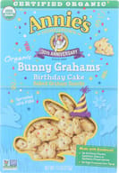Annies Homegrown Organic Birthday Cake Bunny Grahams Snack, 7.5 Oz