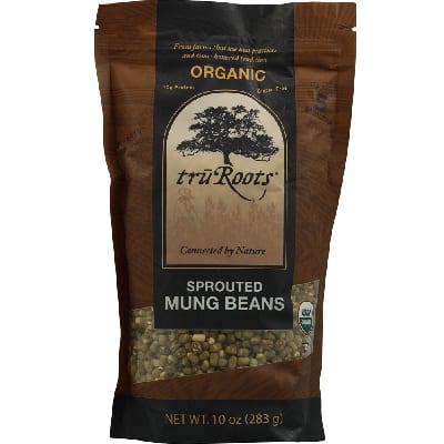 Truroots Organic Mung Beans - Sprouted - Case Of 6 - 10 Oz.