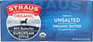 Straus Organic Unsalted European Style Butter, 1 Lb