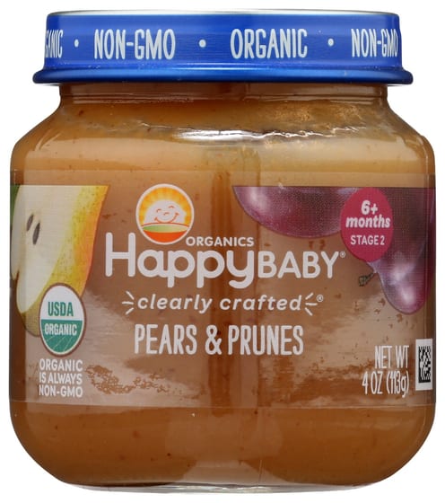 Happy Baby: Stage 2 Pear And Prune, 4 Oz