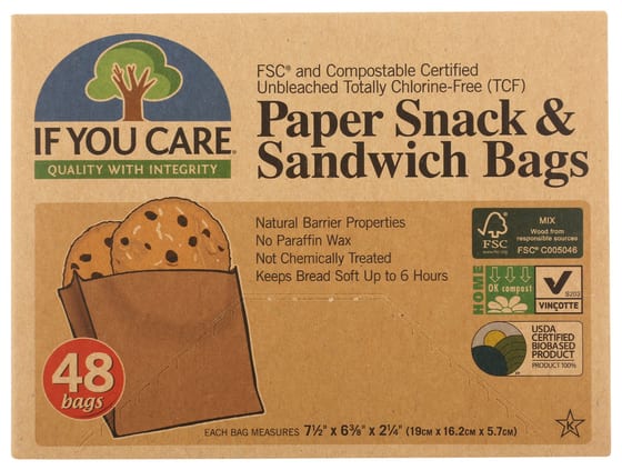 If You Care: Sandwich Bag, 48 Pc