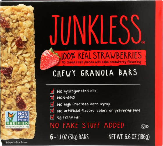 Simply Eight Bar Granola Strawberries, 6.6 Oz