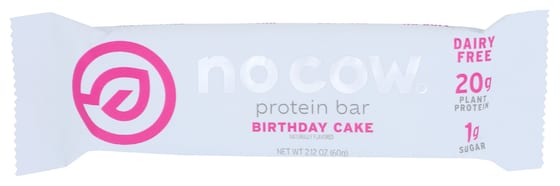 No Cow Bar: Birthday Cake Protein Bar, 2.12 Oz