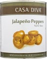 Casa Diva Jalapeno Pepper Sliced, 105 Oz
