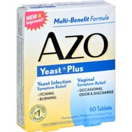 Azo Yeast Plus 60 Tablets