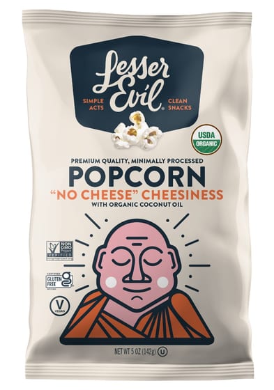 Lesser Evil: Popcorn No Chz Cheesiness, 5 Oz