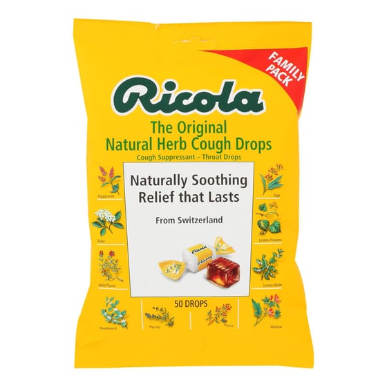 Ricola Cough Drops - Original Herb - 50 Pack