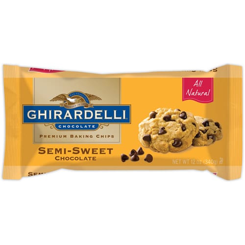 Ghirardelli Baking Chips - Semi Sweet Chocolate - Case Of 12 - 12 Oz.