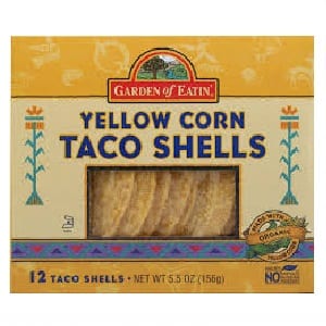 Garden Of Eatin' Yellow Corn Taco Shells - Taco Shells - Case Of 12 - 5.5 Oz.