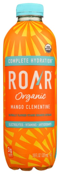 Roar Beverages: Bev Mango Clementine Org, 18 Fo