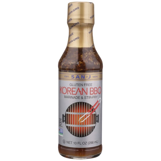 San J: Sauce Korean Bbq Stir Fry, 10 Oz