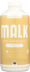 Malk: Pure Almond Malk Unsweetened Vanilla, 28 Oz