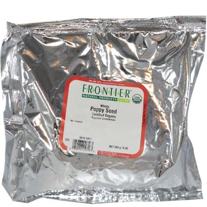 Frontier Herb Poppy Seed Organic Whole - Single Bulk Item - 1lb