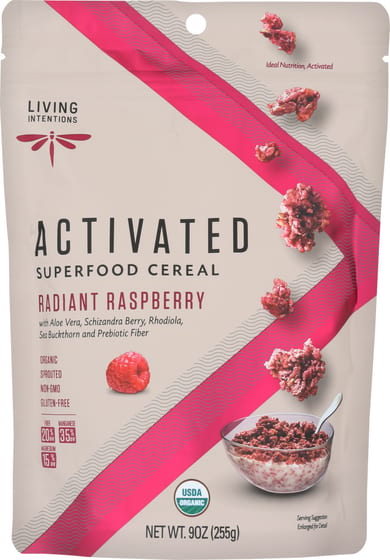Living Intentions: Radiant Raspberry Superfood Cereal, 9 Oz