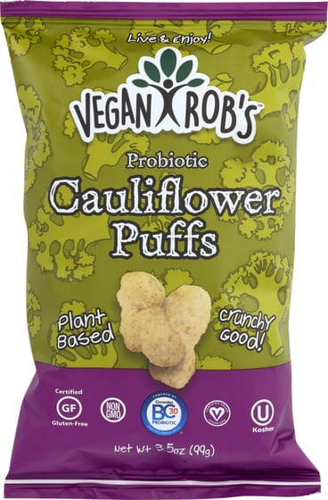 Vegan Rob's Probiotic Cauliflower Puffs, 3.5 Oz