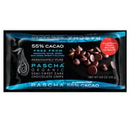 Pascha Chocolate Chips - Semi - Sweet Dark - Case Of 6 - 8.8 Oz.