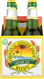 Reed's Inc: Original Ginger Brew Jamaican Style Ginger Ale Pack Of 4 (12 Oz Each), 48 Oz