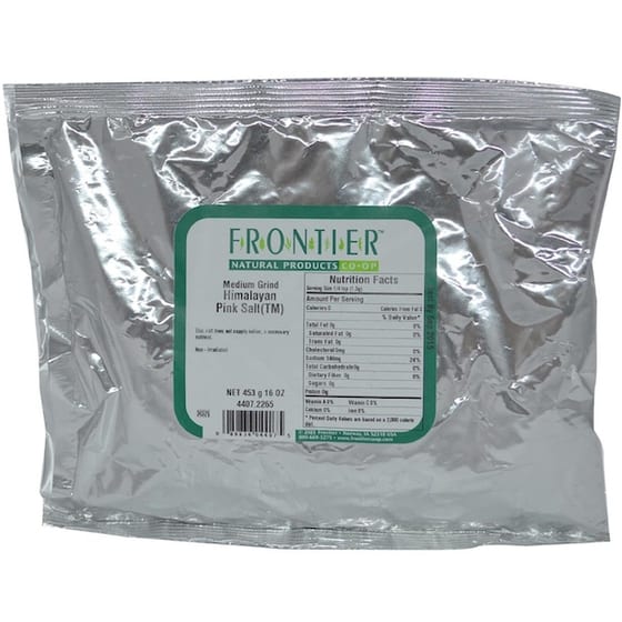 Frontier Herb Salt Himalayan Pink Coarse Grind - Single Bulk Item - 1lb