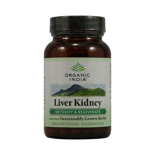 Organic India Liver Kidney Detoxify And Rejuvenate (90 Veg Capsules)