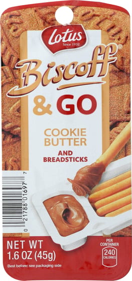 Biscoff Go Cookie Butter And Breadsticks, 1.6 Oz
