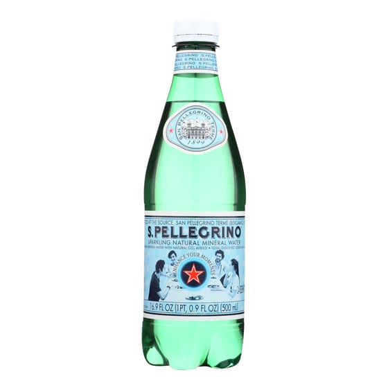 San Pellegrino: Sparkling Mineral Water Plastic Bottle, 500 Ml