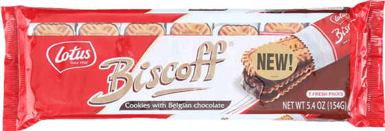 Biscoff Cookies With Belgian Chocolate, 5.4 Oz
