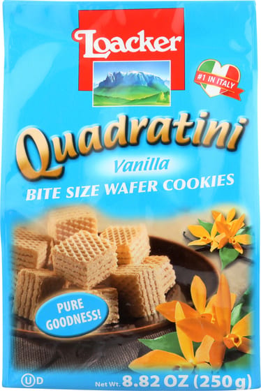 Loacker Quadratini Vanilla Wafer Cookies, 8.82 Oz