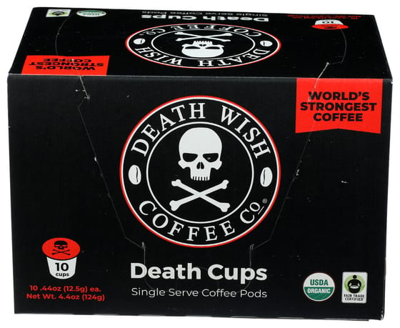 Death Wish Coffee: Dark Roast Death Cups, 10 Cp