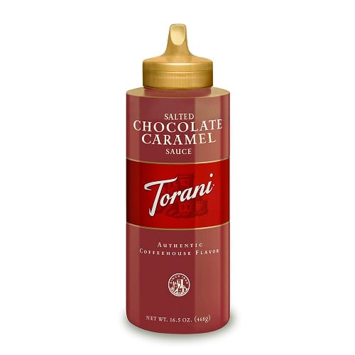 Torani Salted Chocolate Caramel Sauce - Case Of 4 - 16.5 Oz