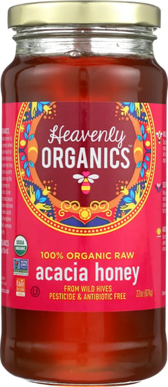 Heavenly Organics Acacia Honey, 22 Oz