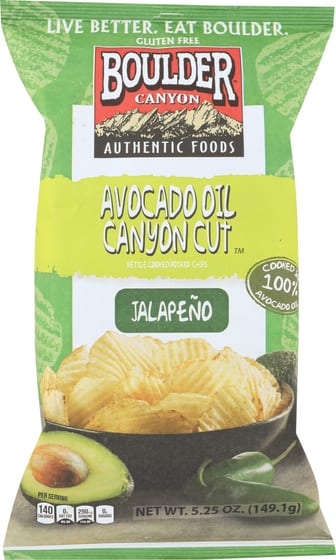 Boulder Canyon: Jalapeno Avocado Oil Chip, 5.25 Oz