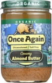 Once Again Nut Butter Almond Smooth Organic, 16 Oz
