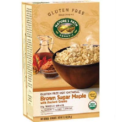 Nature's Path Organic Hot Oatmeal - Brown Sugar Maple - Case Of 6 - 11.3 Oz.