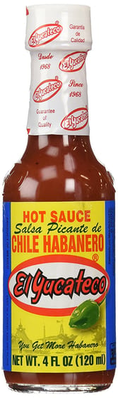 El Yucateco Red Habanero Hot Sauce, 4 Oz