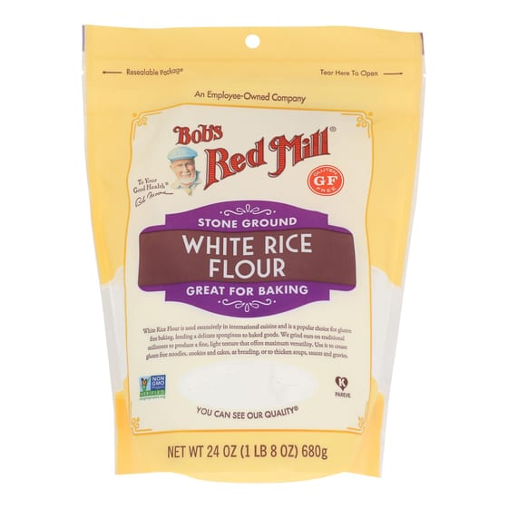 Bob's Red Mill - Flour White Rice Stone Ground - Case Of 4-24 Oz