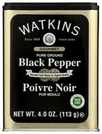 Watkins: Pepper Blk Granulated, 4 Oz