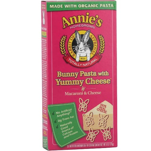 Annies Homegrown Macaroni And Cheese - Organic - Bunny Pasta With Yummy Cheese - 6 Oz - Case Of 12