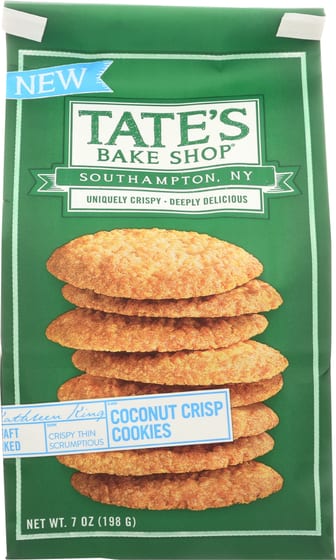Tates Cookies Coconut Crisp, 7 Oz