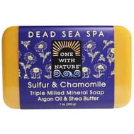 One With Nature - Bar Soap Dead Sea Sulfur - 1 Each 1-7 Oz