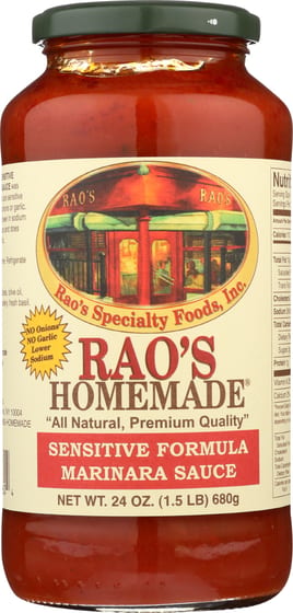 Rao's: Homemade All Natural Marinara Sauce Sensitive Formula, 24 Oz
