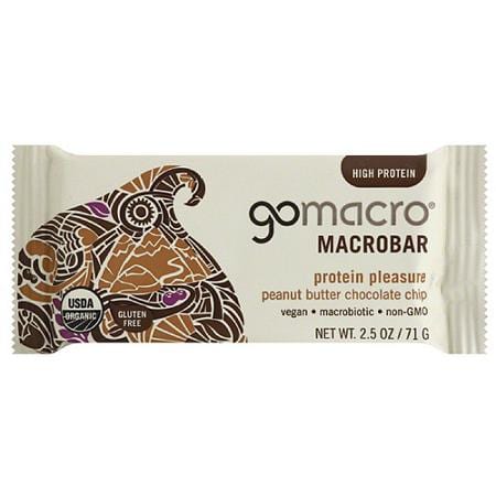 Gomacro Organic Macrobar - Peanut Butter Chocolate Chip - 2.5 Oz Bars - Case Of 12