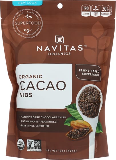 Navitas Cacao Nibs Organic, 16 Oz