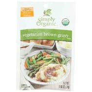 Simply Organic Vegetarian Brown Gravy Seasoning Mix - Case Of 12 - 1 Oz.